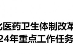 国务院办公厅关于印发《深化医药卫生体制改革  2024年重点工作任务》的通知