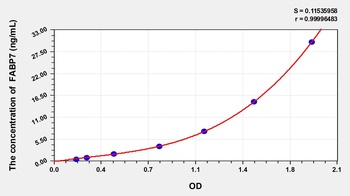 Horse FABP7(Fatty Acid Binding Protein 7, Brain) ELISA Kit Catalog Number: orb1146861